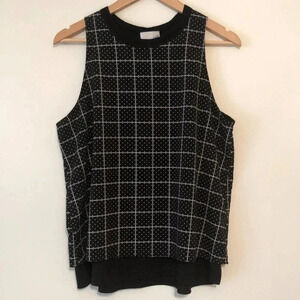 14th & Union Double Layer Split back Sleeveless Top